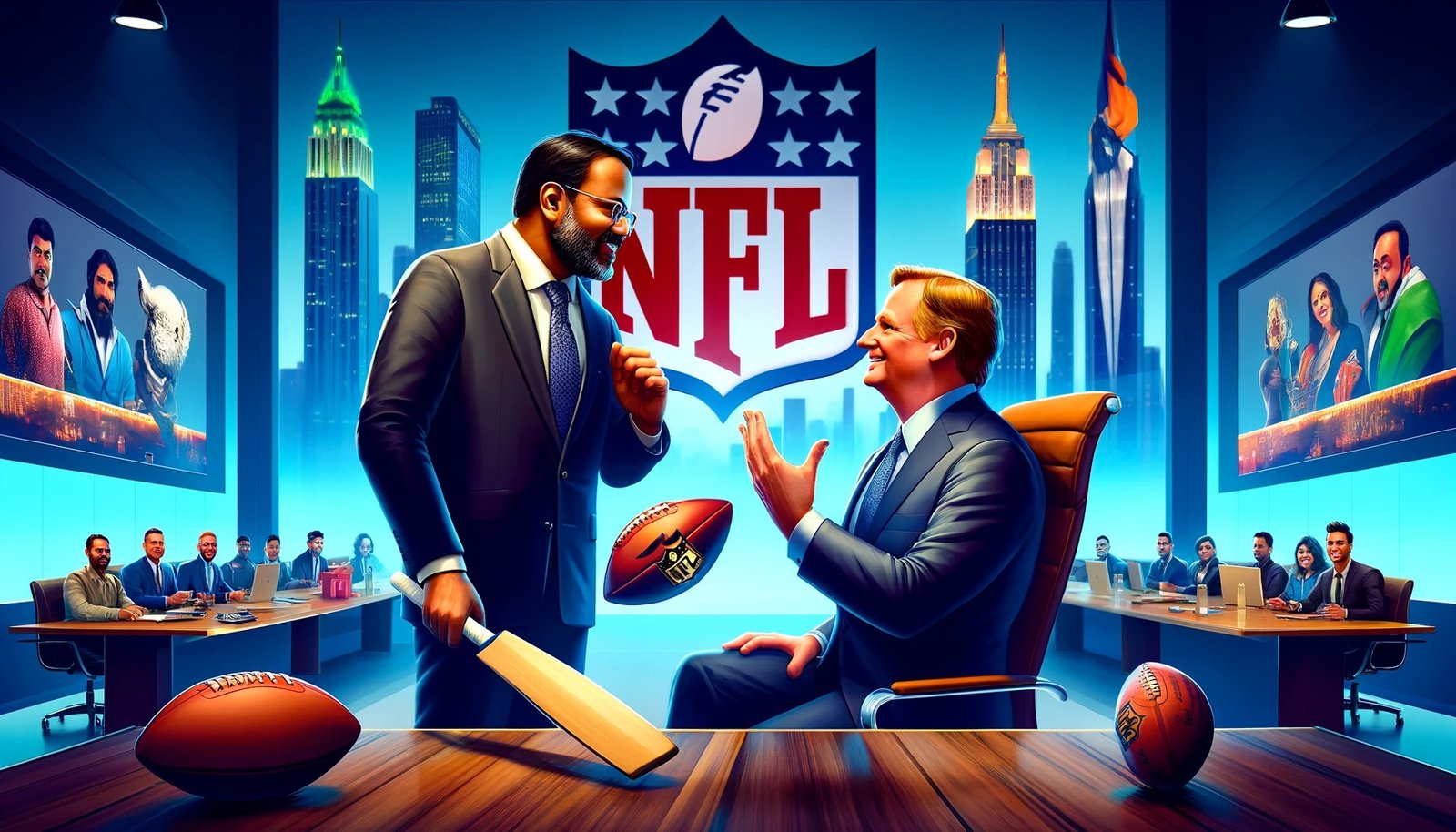 Jay Shah Visits NFL HQ to Discuss Best Practices